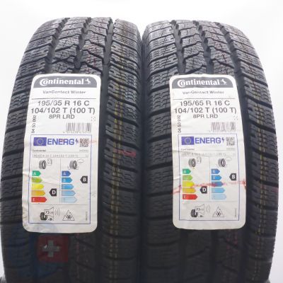 3. Opony 195/65 R16C 4x CONTINENTAL 104/102T VanContact Winter Zimowe 2022