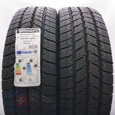 Opony 215/75 R16C 2x CONTINENTAL 113/111R VanContact Winter Zimowe 2024