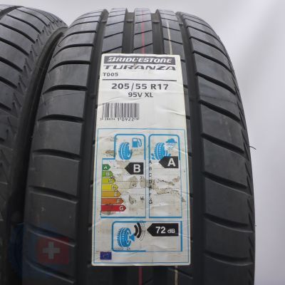 2. Opony 205/55 R17 2x BRIDGESTONE 95V XL Turanza T005 Letnie 2019         