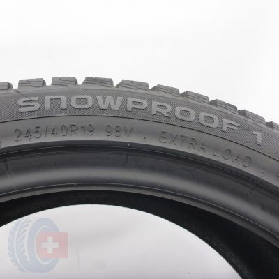 6. Opony 245/40 R19 4x NOKIAN 98V  Snowproof 1 Zimowe 2023/24 6,8-6,5mm