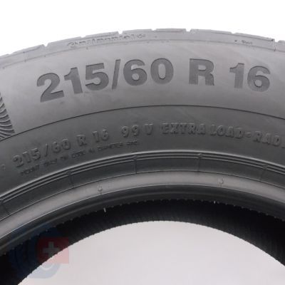 4. Opony 215/60 R16 2x CONTINENTAL 99V XL ContiPremiumContact5 Letnie 2020 Jak Nowe Nieużywane