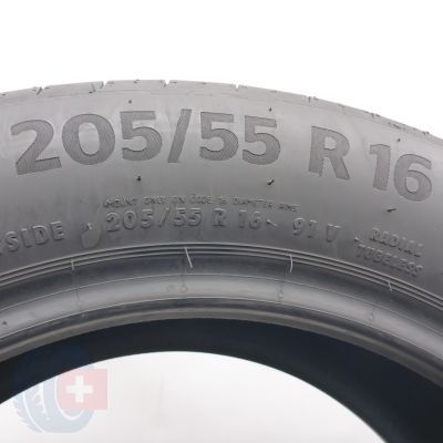4. Opony 205/55 R16 2x CONTINENTAL 91V PremiumContact 6 Letnie 2022 6,5mm