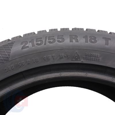 4. Opona 215/55 R18 1x CONTINENTAL 95T WinterContact TS850 P SEAL Zima 2021 6.5mm