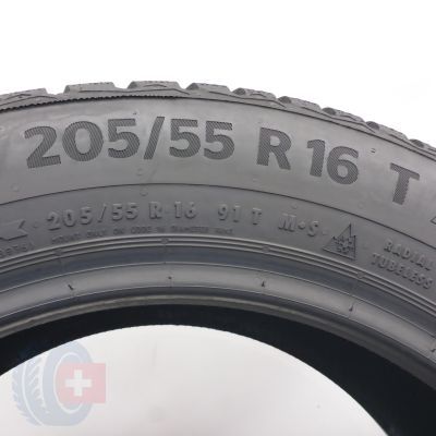 6. Opony 205/55 R16 2x CONTINENTAL 91T WinterContact TS 870 Zimowe 2022 8,5-7,5mm