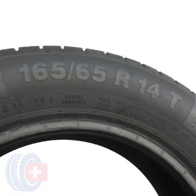 6. 4 x CONTINENTAL 165/65 R14 79T ContiEcoContact 5 Lato 2015 5,8; 6,2mm