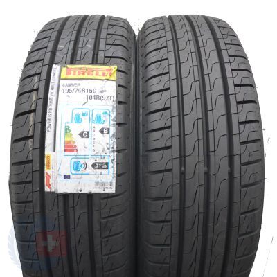 Opony 195/70 R15C 2x PIRELLI 104/102R Carrier Letnie 2020 Jak Nowe Nieużywane