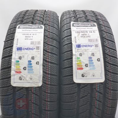 Opony 195/60 R16C 2x CONTINENTAL 99/97T VanContact Winter Zimowe 2023/24 