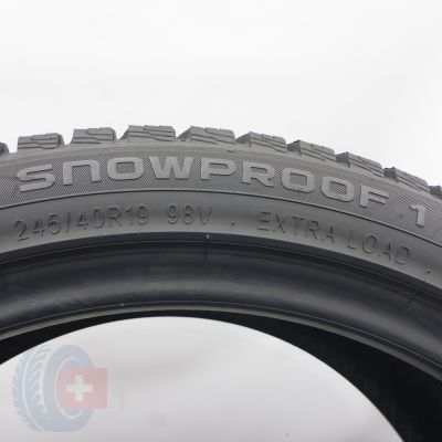 6. Opony Opony 245/40 R19 4x NOKIAN 98V XL Snowproof 1 Zimowe 2024 7,2mm