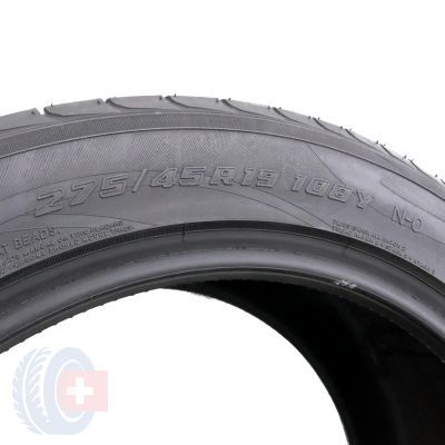 4. 1 x YOKOHAMA 275/45 R19 108Y XL 7mm Advan Sport Lato