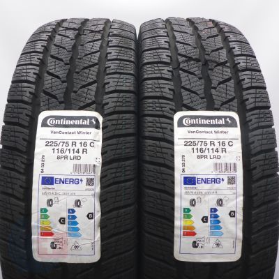 3. Opony 225/75 R16C 4x CONTINENTAL 116/114R VanContact Winter Zimowe 2022 Nieużywane