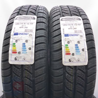 4. Opony 195/70 R15 4x CONTINENTAL 97T VancoWinter 2 Reinforced Zimowe 2022