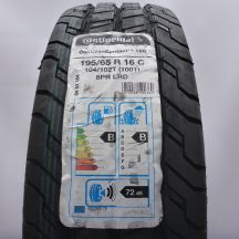 Opona 195/65 R16C 1x CONTINENTAL 104/102T ContiVanContact 100 Letnia 2019 Jak Nowa