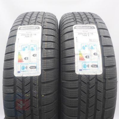 4. Opony 225/75 R16 4x CONTINENTAL 104T ContiCrossContact Zimowe 2020 Jak Nowe Nieużywane