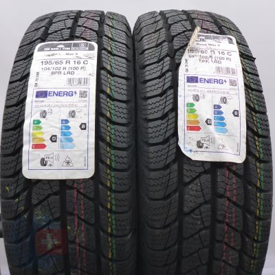 Opony 195/65 R16C 2x UNIROYAL 104/102R SnowMax3 Zimowe 2022 Nieużywane 