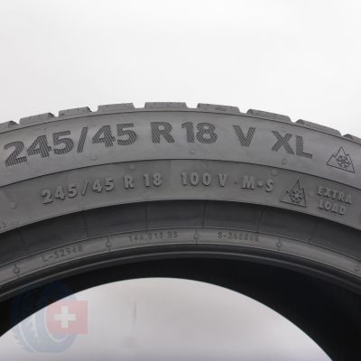 7. Opony 245/45 R18 2x CONTINENTAL 100V XL WinterContact TS 870 P Zimowa 2021 7.8-8mm
