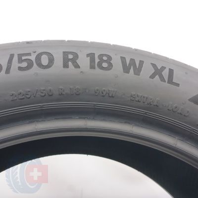 4. Opony 225/50 R18 2x CONTINENTAL 99W XL PremiumContact6 Letnie 2019 6,5mm