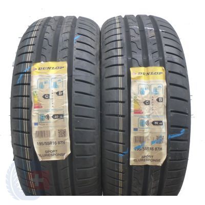 2 x DUNLOP 195/55 R16 87H Sport BluResponse Lato 2018 