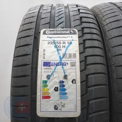 2. Opony 235/55 R18 2x CONTINENTAL 100H PremiumContact 6 Letnie 2022
