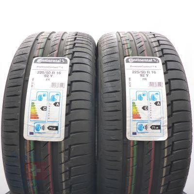 Opony 225/50 R16 2x CONTINENTAL 92Y PremiumContact 6 Letnie 2021