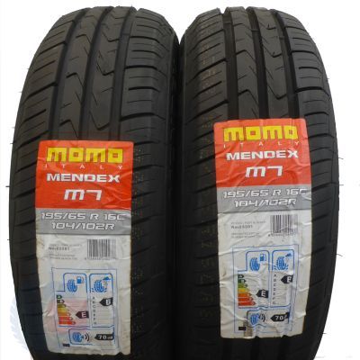 4. 4 x MOMO 195/65 R16C 104/102R Mendex M-7 Lato 2016, 2018 Jak Nowe Nieużywane 