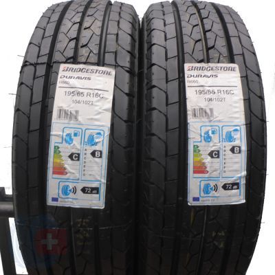 4. 4 x BRIDGESTONE 195/65 R16C 104/102T Duravis R660 Lato 2018 NIEUŻYWANE JAK NOWE 