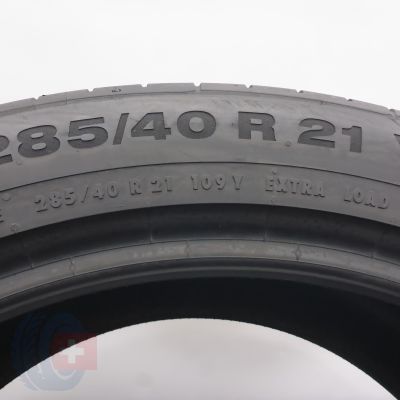 4. Opony 285/40 R21 2x CONTINENTAL 109Y XL ContiSportContact 5 AO Letnie 2022 7mm