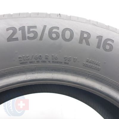 5. Opony 215/60 R16 4x CONTINENTAL 95V EcoContact 6 Letnie 2022 6-6,2mm