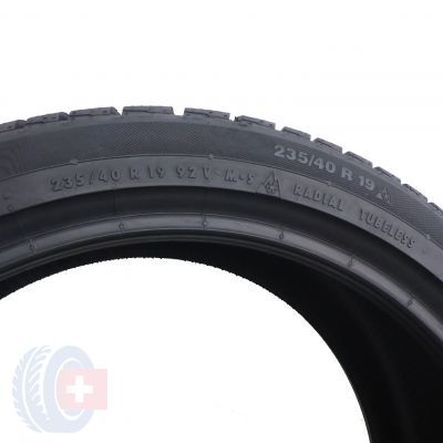 5. 2 x CONTINENTAL 235/40 R19 92V ContiWinterContact TS 830 P N0 Zima 7mm