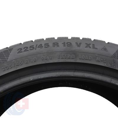 5. Opony 225/45 R19 2x CONTINENTAL 96V XL WinterContact Ts850P Zimowe 2019 7,5mm