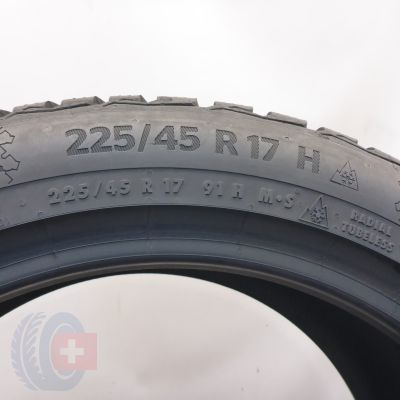6. Opony 225/45 R17 2x CONTINENTAL 91H WinterContact TS 870 Zimowe 2023 8-7,5mm