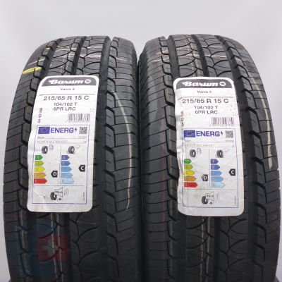 5. Opony 215/65 R15C 4x BARUM 104/102T Vanis2 Letnie 2021 Nieużywane 