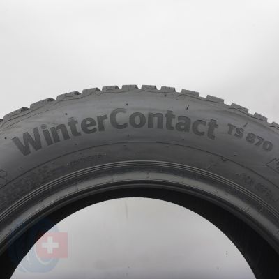 6. Opony 195/65 R15 4x CONTINENTAL 91T WinterContact TS 870 Zimowe 2022 8,2-8,8mm