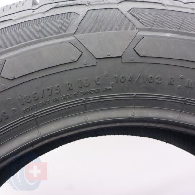 4. Opony 185/75 R16C 2x CONTINENTAL 104/102R VanContact Winter Zimowe 2022 8,8mm