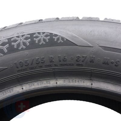 5. Opony 195/55 R16 2x ESA TECAR 87H SuperGrip Pro zimowe 2020 Jak Nowe