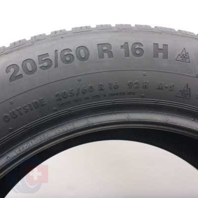 5. Opony 205/60 R16 2x CONTINENTAL 92H WinterContact TS850P Zimowe 2017, 2018 6,5-7mm