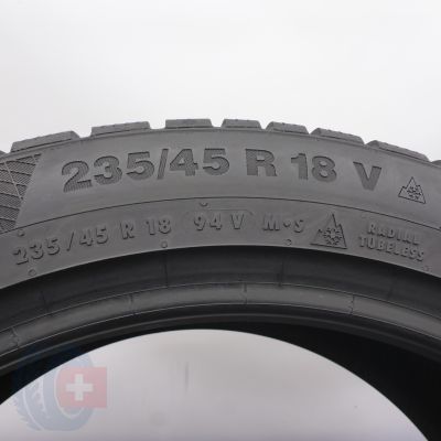4. Opony 235/45 R18 2x CONTINENTAL 94V Seal WinterContact TS850P Zimowe 2018 7,5-7,8mm