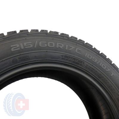 6. 4 x NOKIAN 215/60 R17 C 109/107T WRC 3 Zima 5.8-8mm