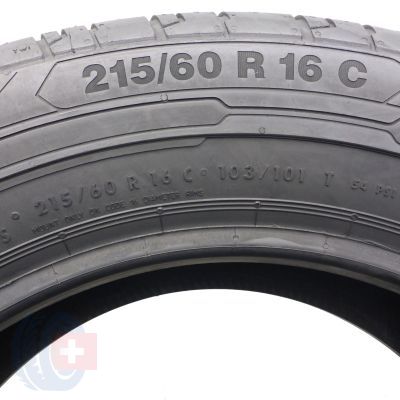 7. Opony  215/60 R16C 4x CONTINENTAL 103/101T ContiVanContact 200 Letnie 2017/19 Nieużywane 