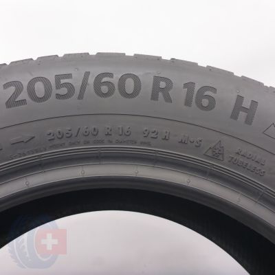 6. Opony 205/60 R16 4x CONTINENTAL 92H WinterContact TS870P Zimowe 2023, 2024 7-7,5mm