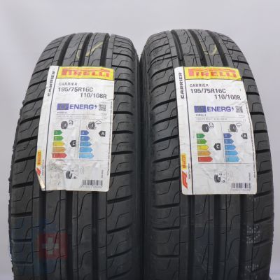 Opony 195/75 R16C 2x PIRELLI 110/108R Carrier Letnie 2023 Nieużywane