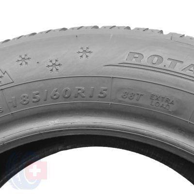 5. Opony 185/60 R15 2x DUNLOP 88T XL Winter Response-2 Zimowe 2019 Jak Nowe 7,7mm