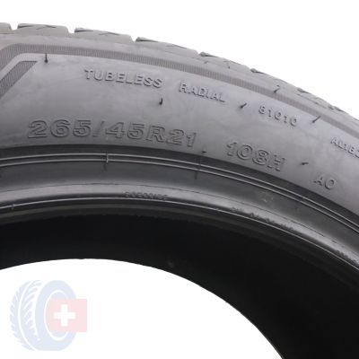 6. 2 x BRIDGESTONE 265/45 R21 108H XL Alenza 001 AO Lato 2021 6,8-7mm