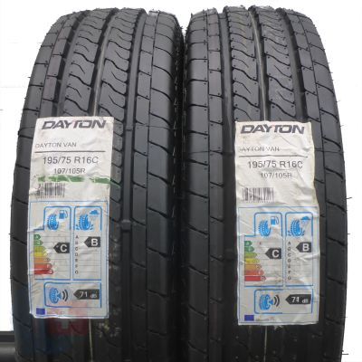 6. 4 x DAYTON 195/75 R16C 107/105R Van Lato 2018, 2019 Jak Nowe Nieużywane 