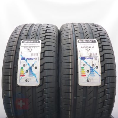 Opony 245/45 R17 2x CONTINENTAL 95Y PremiumContact 6 Letnie 2022