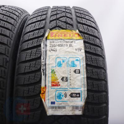 2. Opony 225/40 R19 2x PIRELLI 93V XL A0 Winter Sottozero 3 Zimowe 2018 