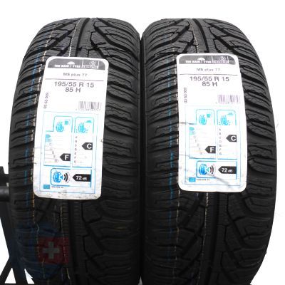 3. Opony 195/55 R15 4x UNIROYAL 85H MS plus 77 Zimowe 2014/2017 Nieużywane 