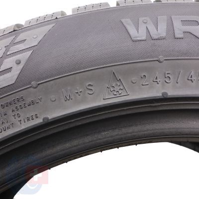 2. Opony 245/45 R18 2x NOKIAN 100V XL WR Snowproof P zimowe 7,8mm 2023 Jak Nowe
