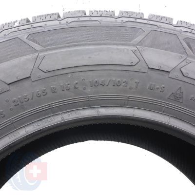 7. Opony 215/65 R15C 2x CONTINENTAL 104/102T VanContact Winter Zimowe 2018 Nieużywane 
