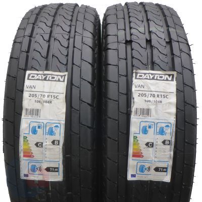 5. 4 x DAYTON 205/70 R15C 106/104R Van Lato 2018 Jak Nowe Nieużywane 