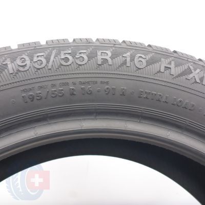 7. Opony 195/55 R16 4x GISLAVED 91H XL Euro Forst 6 Zimowe 2019/22/23  9-8,8-7,5mm